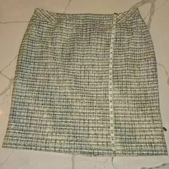 Pendleton Womens Plus Tweed Midi Straight Skirt Blue Gray Size 20W - Picture 5 of 9